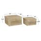 9th & Pike&#174; Distressed Rattan Boxes - Set Of 2 - image 6