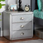 Baxton Studio Armel Industrial 3 Drawer Nightstand - image 7