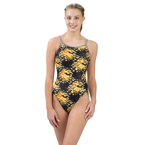 Womens Dolfin&#40;R&#41; Uglies V-2 Back Bat Dance One Piece Swimsuit