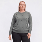 Plus Size Rio & Rian Long Sleeve Embroidered Football Sweater - image 1