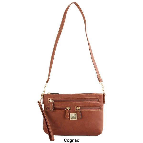 Stone Mountain Crunch Leather East/West 4 Bagger Crossbody