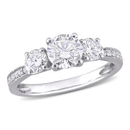 Diamond Classics(tm) 10kt. White Gold Moissanite Ring