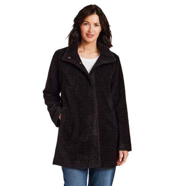 Womens Weatherproof® Houndstooth Cocoa Cozy Topper Coat