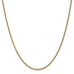 Gold Classics(tm) 2.4mm. 14k Gold Cable Chain Necklace