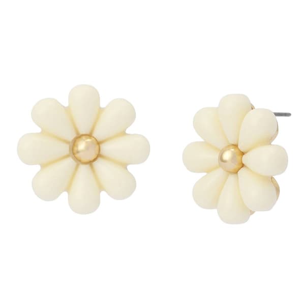 Betsey Johnson Spring Chick Daisy Stud Earrings - image 
