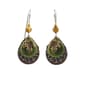 Silver Forest Dainty Leaf on Layers Dangle Earrings - image 1