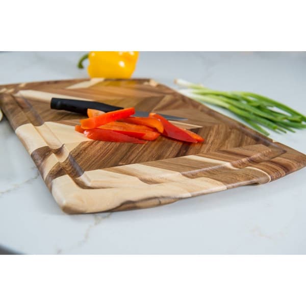 Lipper Acacia Herringbone Cutting Board