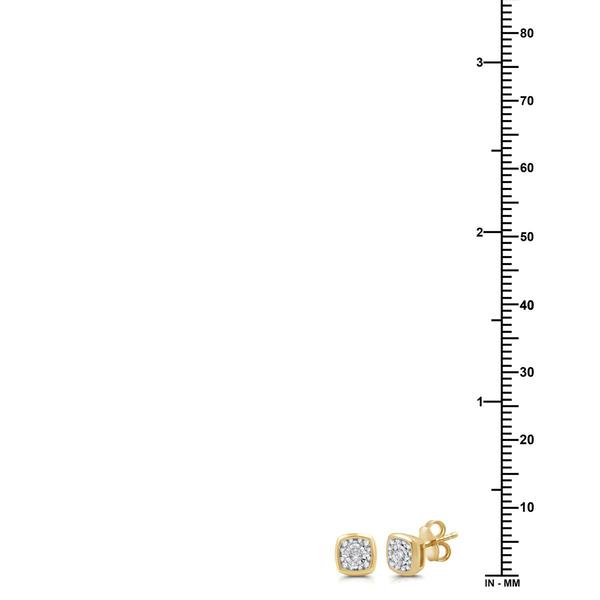 Nova Star® Lab Grown Diamond Cushion Frame Pendant &  Earring Set