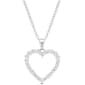 Nova Star&#40;R&#41; 14kt White Gold 1/4ctw Lab Grown Diamond Heart Pendant - image 1