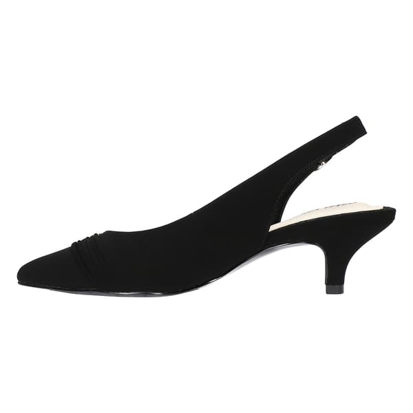 Womens Easy Street Maeve Suede Slingback Heels