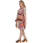 Plus Size Ruby Rd. Sedona Escape Tropical Patchwork Shift Dress - image 4