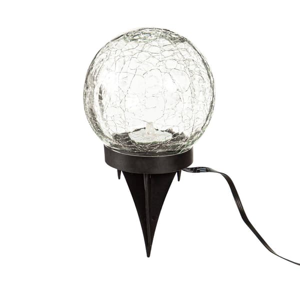 Evergreen Staked Lanterns w/Solar RGB Globes - Set of 4