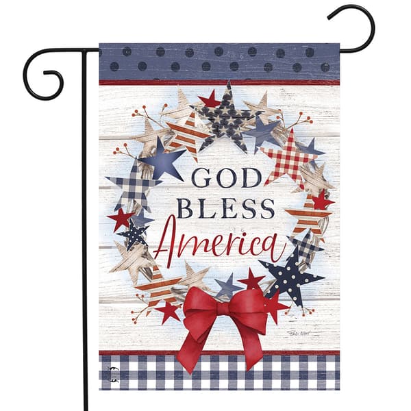 American Wreath Garden Flag - image 