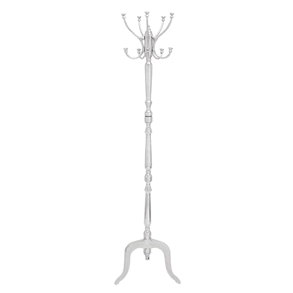 9th & Pike&#40;R&#41; Silver Metal Traditional Coat Rack