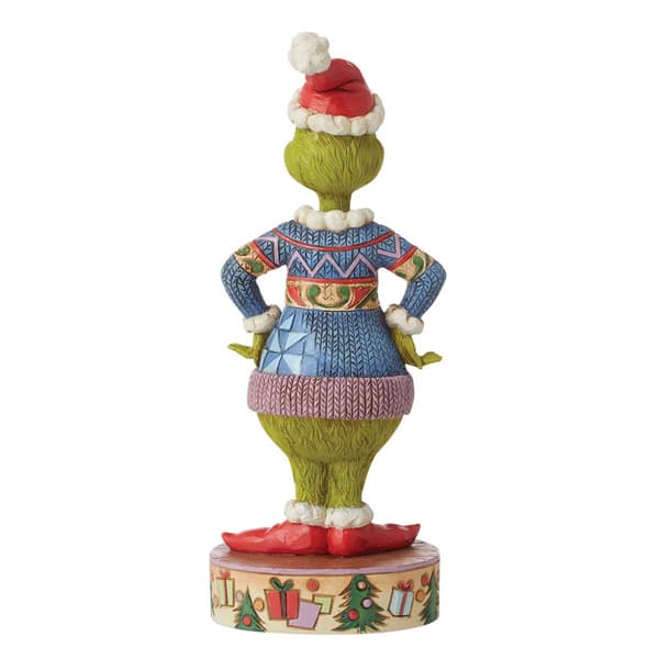 Grinch by Jim Shore Grinch Wearing Ugly Sweater Figurine