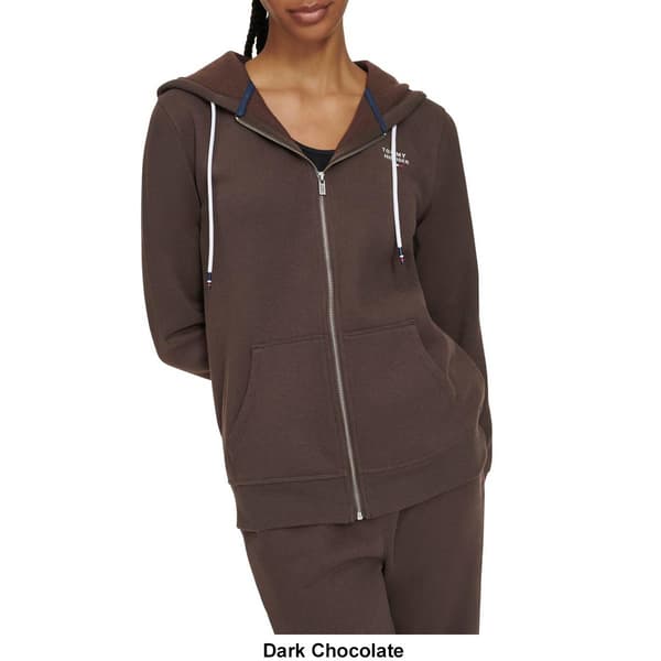 Womens Tommy Hilfiger Fleece Classic Full Zip Hoodie