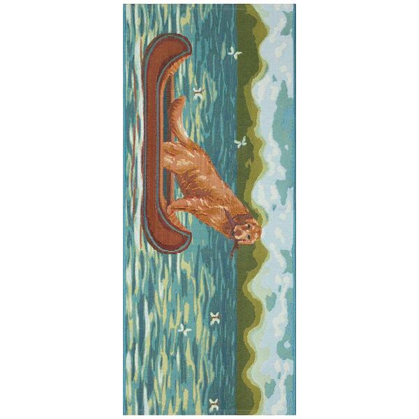 Liora Manne Esencia Lake Dog Rectangular Runner - image 