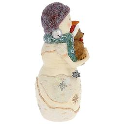 Pavilion 5in. Bear-Y Special Snowman Holding Teddy Bear