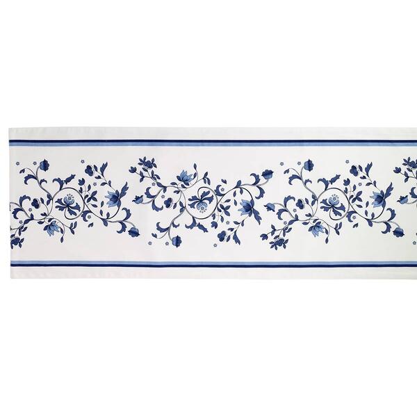 Spode&#174; Blue Portofino Blue & White Floral Table Runner - 14x74