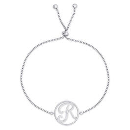 Accents by Gianni Argento Diamond Plated Initial R Adj. Bracelet