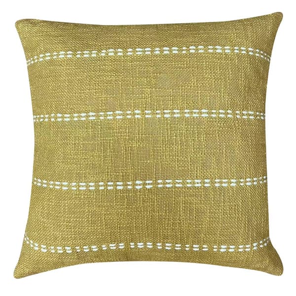 Harper Loft Melba Cotton Wheat Decorative Throw Pillow - 18x18 - image 