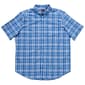 Mens Big & Tall Chaps Stretch Plaid Button Down Shirt - Sky Blue - image 1