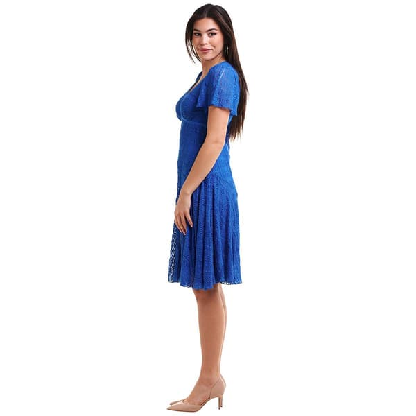 Womens Rabbit Rabbit Rabbit V-Neck Lace Empire Waist Dress