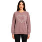 Womens Angels Forever Young Long Sleeve Floral Heart Sweatshirt - image 1