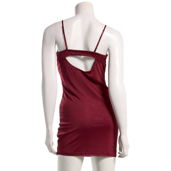 Juniors Madden Girl Mesh Rhinestone Embroidered Cami Skater Dress