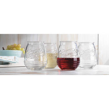 Home Essentials Original Mason Stemless Wine Glass - Set of 4 Multi | Boscov's