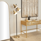 9th & Pike® Contemporary Gold Metal Floor Lamp - image 2