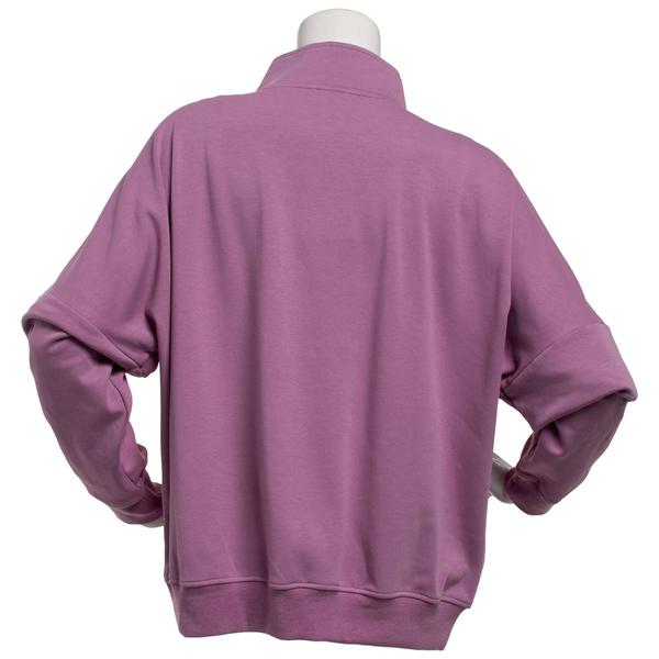 Womens Remi James Long Sleeve Fleece Lined 1/2 Zip Sweatshirt