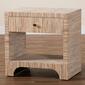 bali & pari Julia Bohemian Woven Natural Grasscloth Nightstand - image 8