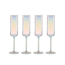 Lenox(R) Tuscany Classics Iridescent Flute Glasses - Set of 4