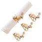 Rose Gold Rabbit Napkin Rings - Set of 4 - image 1
