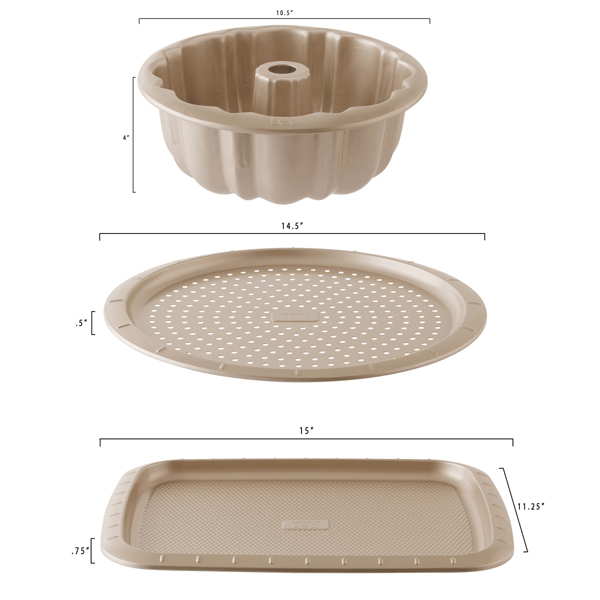BergHOFF Balance 3pc. Nonstick Specialty Bakeware Set
