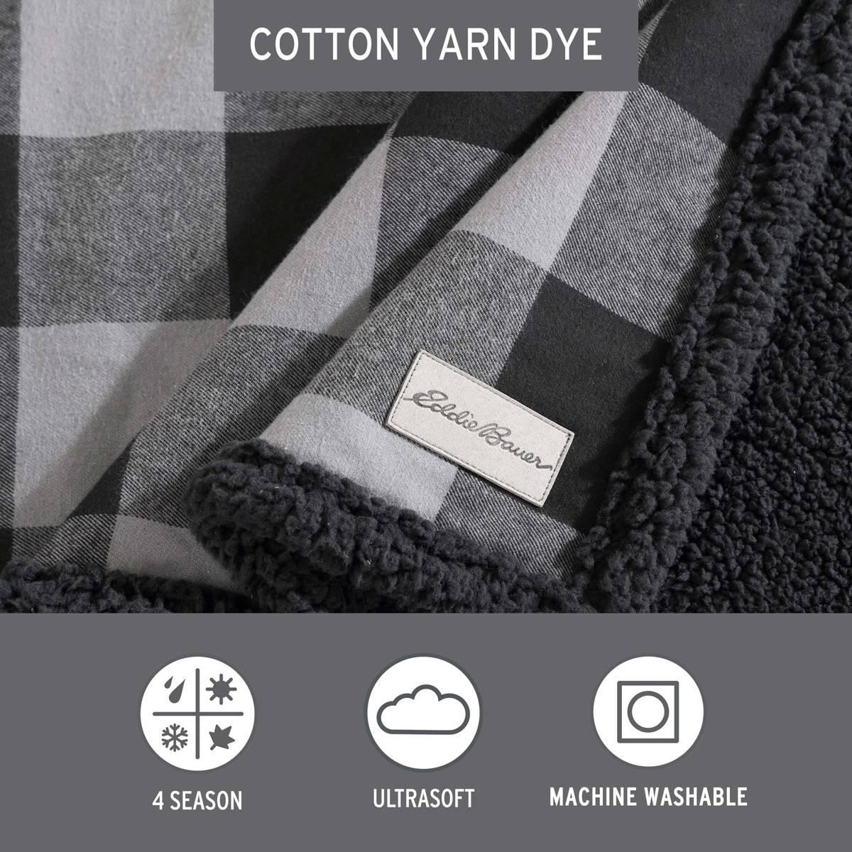 Eddie Bauer Cabin Plaid Cotton Throw