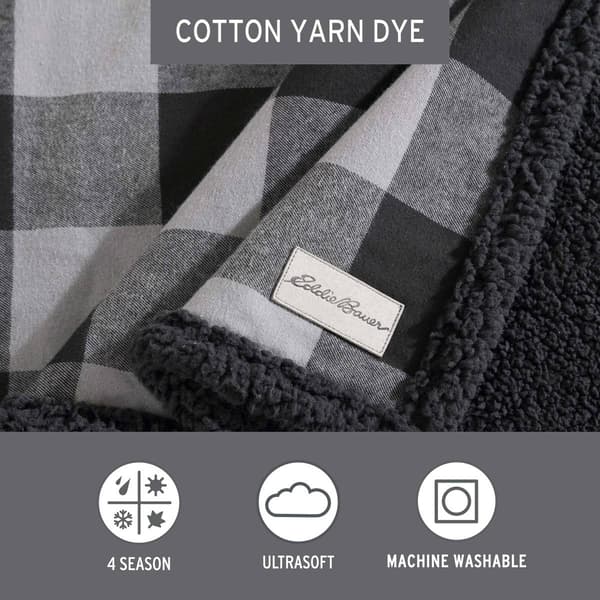 Eddie Bauer Cabin Plaid Cotton Throw
