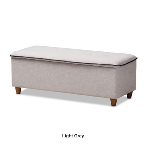 Baxton Studio Marlisa Storage Ottoman Bench