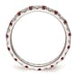Pure Fire 14kt. White Gold Lab Created Ruby Eternity Band - image 3