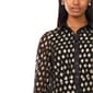 Petite MSK Long Sleeve Foil Dot Button A-Line Dress - image 5
