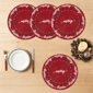 Avanti Merry Holly Round Placemats - Set of 4 - image 3