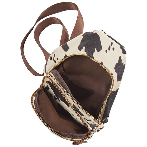 DS Fashion NY Sling Bag Crossbody with Web Strap - Cow