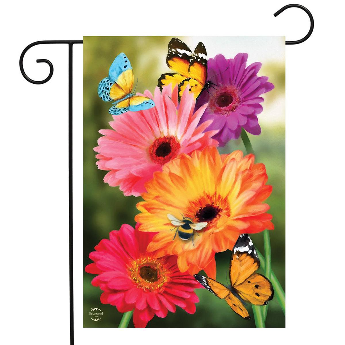 Briarwood Lane Gerber Daisies Garden Flag