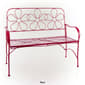 Alpine Daisy Backrest Metal Garden Bench - image 10