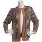 Womens Kasper Novelty Textured Cardigan w/Pockets - image 1
