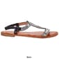 Womens Ella & Joy Rhinestone T-Strap Sandals - image 2