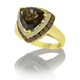 Le Vian&#40;R&#41; Chocolate Quartz&#40;R&#41; Yellow Sapphire & Diamond Ring