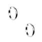 Anne Klein Silver-Tone Click Top Hoop Earrings - image 1