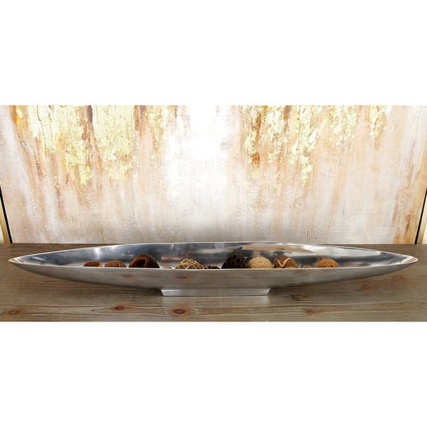 9th & Pike® Extra Large Oval Aluminum Boat Deocrative Tray